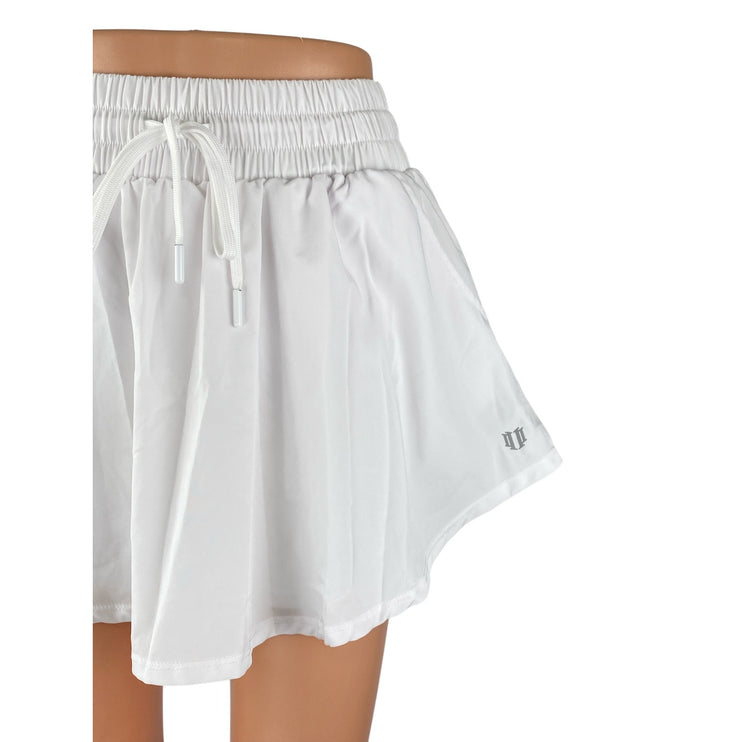 EleVen by Venus Williams White Flowy Tennis Golf Athletic Skort Skirt Shorts S
