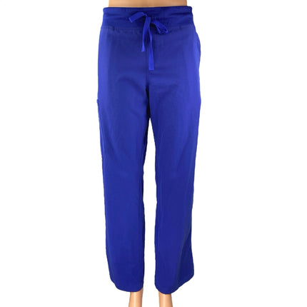 Figs Women's Blue Straight Doctor Nursing Medical Scrub Sweat Pants Size M