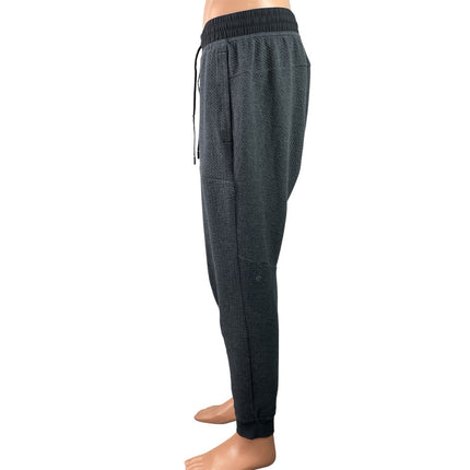Lululemon Men's Gray Black Drawstring Fitness Athletic Jogger Sweat Pants Size M