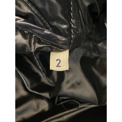 Moncler Women's Black Faux Fur Hoodie Long Sleeve Full Zip Puffer Coat Jacket 2