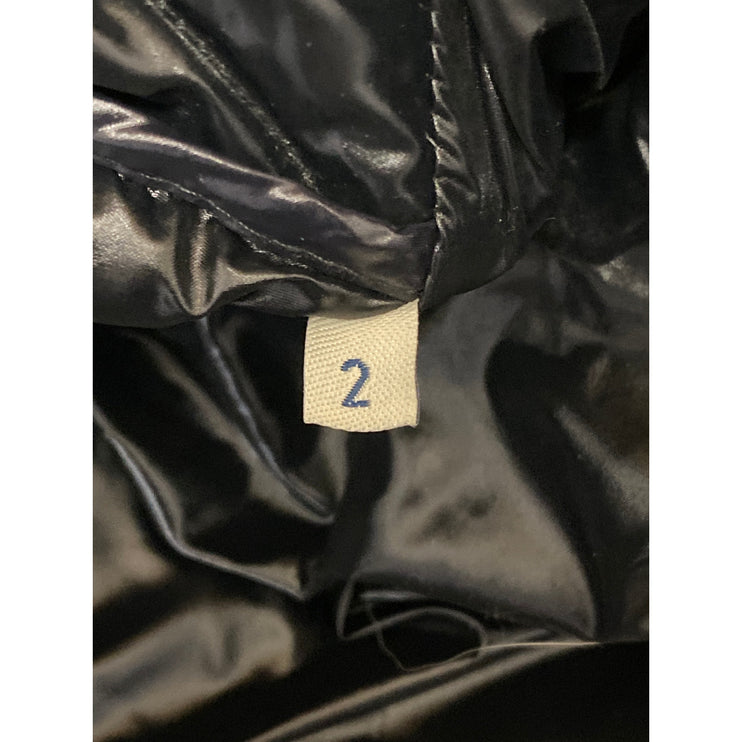 Moncler Women's Black Faux Fur Hoodie Long Sleeve Full Zip Puffer Coat Jacket 2
