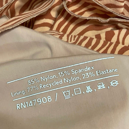 Outdoor Voices The Exercise Tan Zebra Scoop Built in Short Tennis Golf Dress L