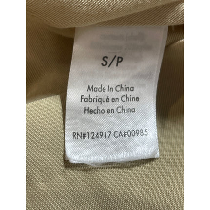 Danielle Bernstein Women's Beige Khaki Pleated Twill Mini Pencil Skirt Size S/P