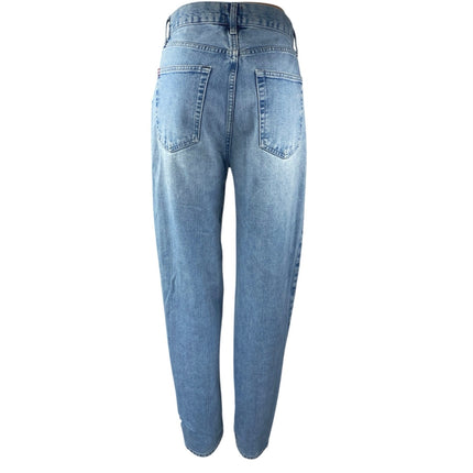 Urban Outfitters BDG Carrot Blue High Rise Tapered Baggy Denim Jeans Size 26