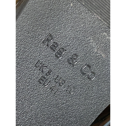 Rag & Co Women's Black Patent Leather Square Toe Slip On Loafers Shoes Size 10