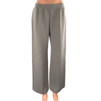 YPB neoKNIT Women's Gray High Rise Wide Leg Yoga Trousers Sweat Pants Size M