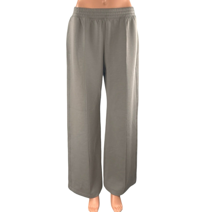 YPB neoKNIT Women's Gray High Rise Wide Leg Yoga Trousers Sweat Pants Size M