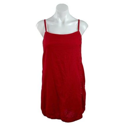 Abercrombie & Fitch Red Sleeveless Tank Cami Camisole Mini Slip Dress Size S