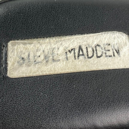 Steve Madden Slinky Black Open Toe Slip On Platform Wedge Sandals Size 41 US10.5