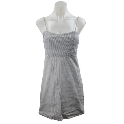 Brandy Melville Black White Striped Sleeveless Cami Camisole Mini Tank Dress XS