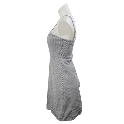 Brandy Melville Black White Striped Sleeveless Cami Camisole Mini Tank Dress XS