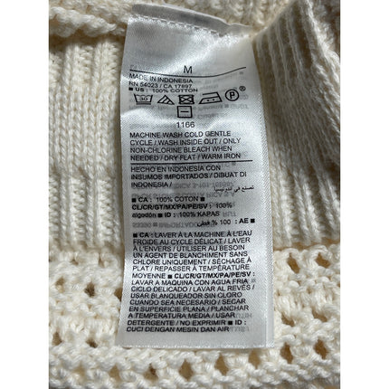 Old Navy Women's White Crochet Open Knit High Waisted Beach Mini Shorts Size M