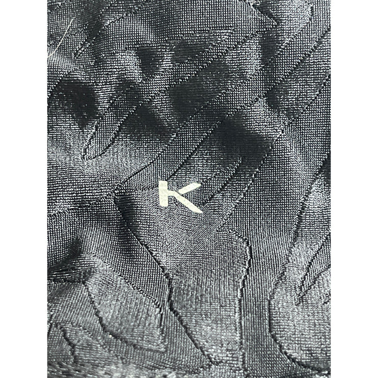 Koral Womens Black Jacquard Textured Yoga Running Athletic Leggings Pants Size S