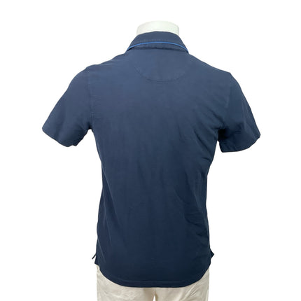Ted Baker Selar Mens Navy Blue Regular Short Sleeve Button Down Shirt Top Size S