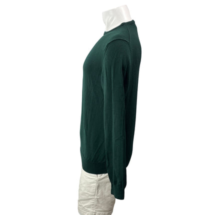Octobre Edition 100% Merino Wool Mens Dark Green Long Sleeves Knit Sweater Top L