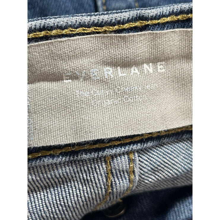 Everlane The Curvy Cheeky Women's Blue High Rise Straight Denim Jeans Pants 30