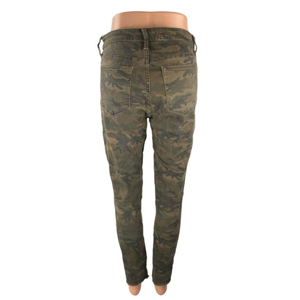 Sam Edelman The Stiletto High Rise Skinny Ankle Camo Army Denim Jeans Size 28