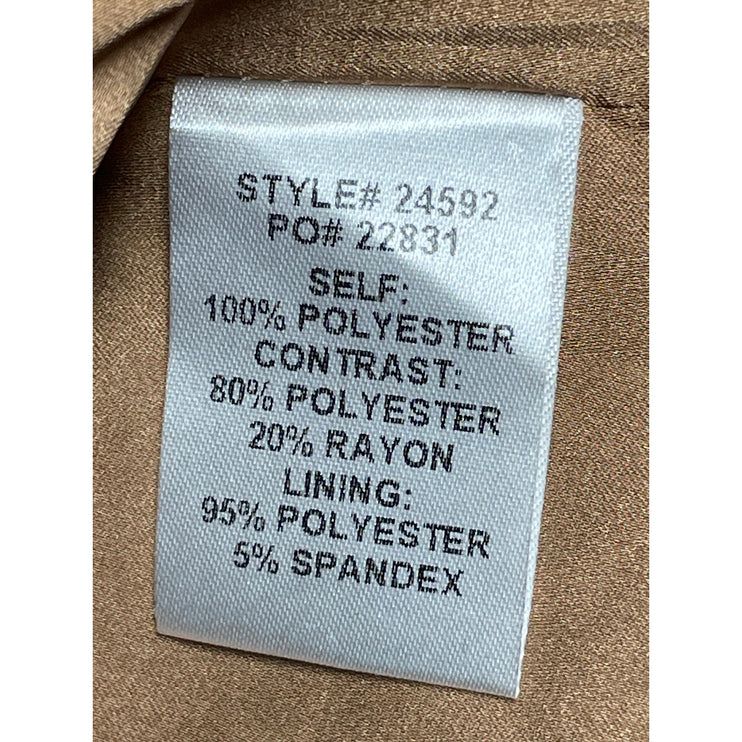 Skies Are Blue Women's Gray Herringbone Long Sleeve Button Up Coat Jacket Size L