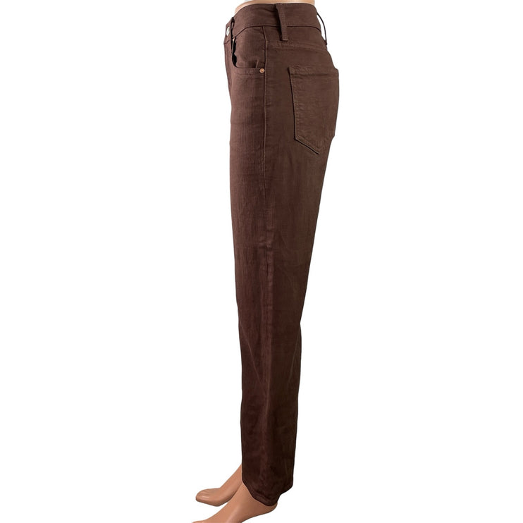 Mother Superior Women's Brown High Waisted Wide Leg Denim Jeans Pants Size 24