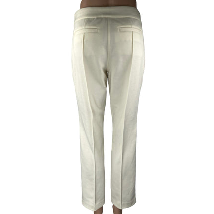 NEW Charter Club Women's White Mid Rise Straight Leg Trousers Dress Pants Size 6