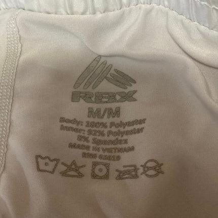 RBX Women's White Elastic Waist Drawstring Activewear Running Sweat Shorts M