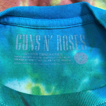 Guns N' Roses Men's Tie Dye Hippie Short Sleeve Crew Neck T Shirt Tee Top Size S