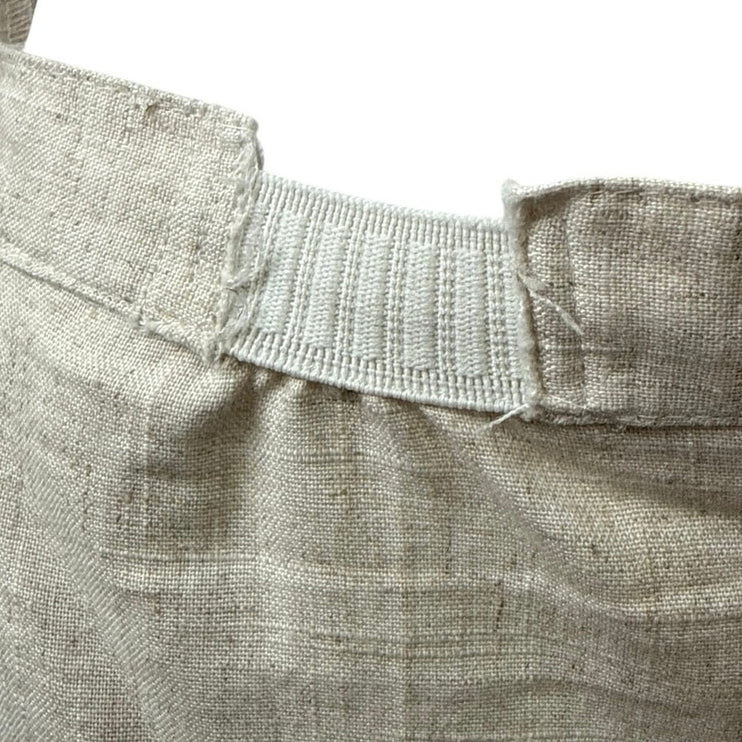 Sag Harbor Beige Linen Blazer Coat Jacket Trousers Pants 2-Piece Suit Set 12/14P