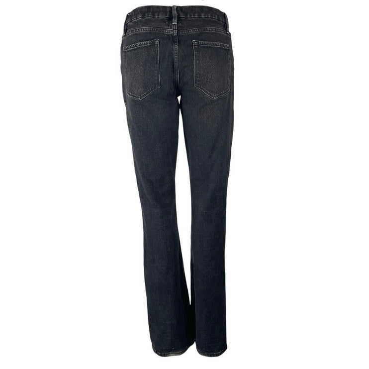 Frame Women's Black High Waisted Y2k Flare Bootcut Split Denim Jeans Size 27