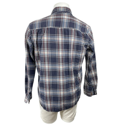Jasper Conran Jeans Plaid Check Collared Long Sleeve Button Down Shirt Top Sz XL