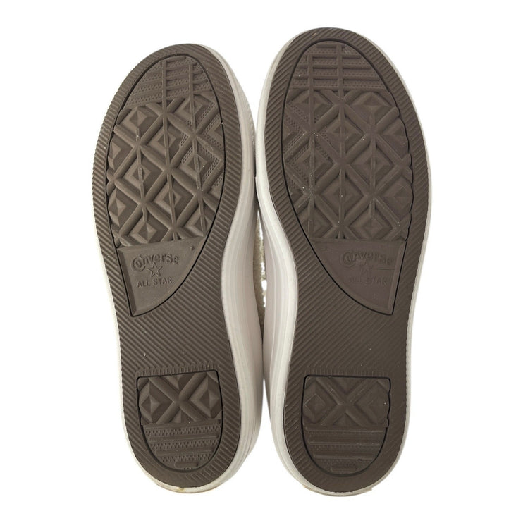 Converse Chuck Taylor All Star White Sherpa High Top Lace Up Sneakers Shoes 10.5