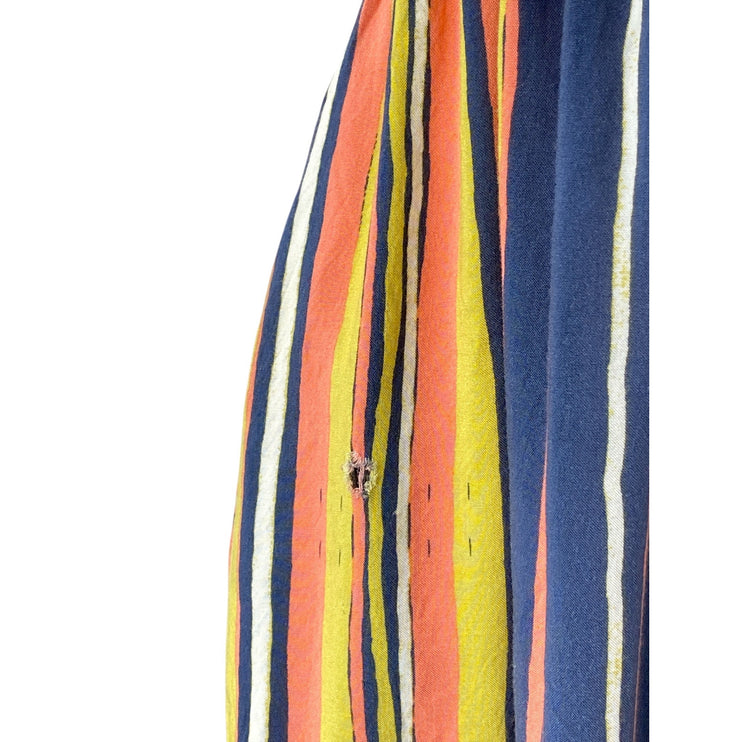 Modcloth Women's Multicolor Stiped Scoop Neck Sleeveless Wide Leg Jumpsuit Sz M