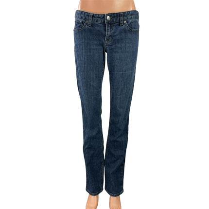 Express Stella Women's Blue Low Rise Y2k Medium Wash Skinny Denim Jeans Size 6