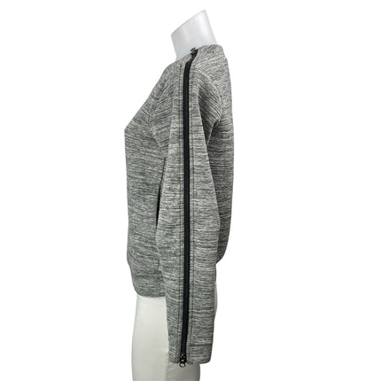 Lululemon Women's Gray Zipper Long Sleeves Heather Knit Pullover Sweater Top M