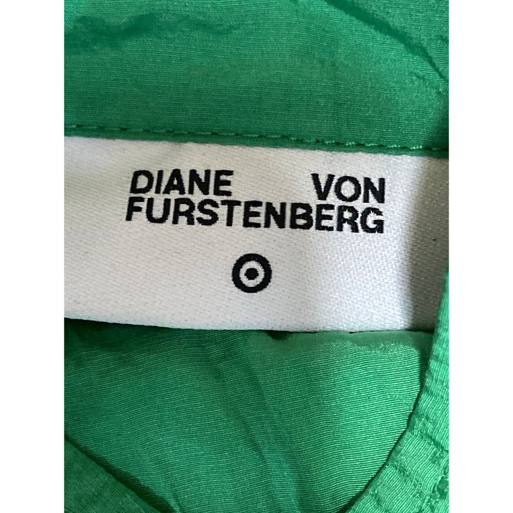 Diane von Furstenberg Target Nylon Packable Anorak Windbreaker Coat Jacket Sz S