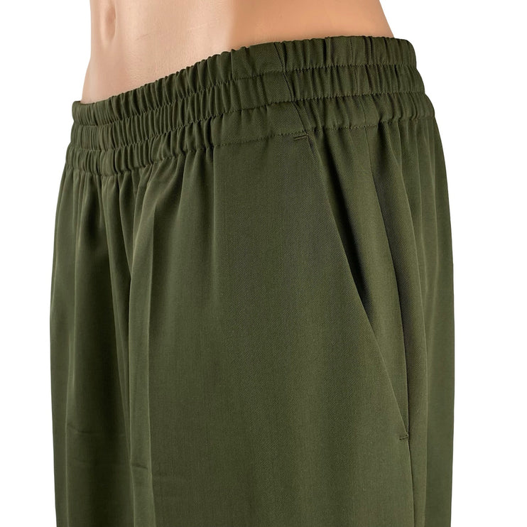 Everlane 100% Wool Women's Green High Rise Loose Straight Trousers Dress Pants 8