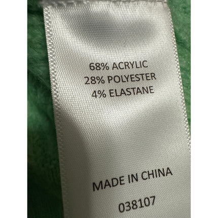 Sussan Women's Green Knit Long Sleeve V Neck Collared Polo Sweater Top Size 3XL