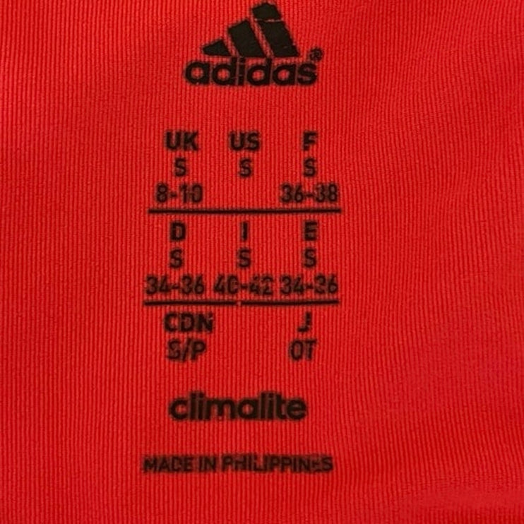 Adidas Climalite Red Racerback Scoop Neck Sleeveless Activewear Tank Top Size S