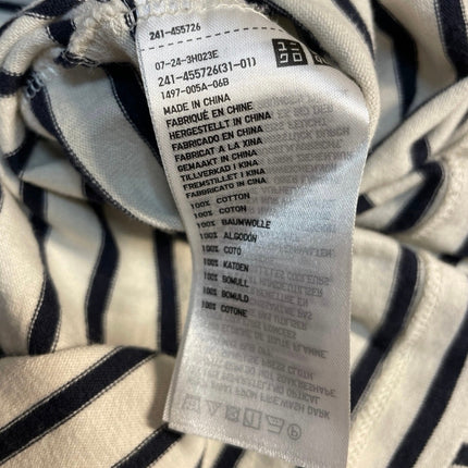 UNIQLO Women's Black White Knitted Stripe Long Sleeve Sweatshirt Sweater top M
