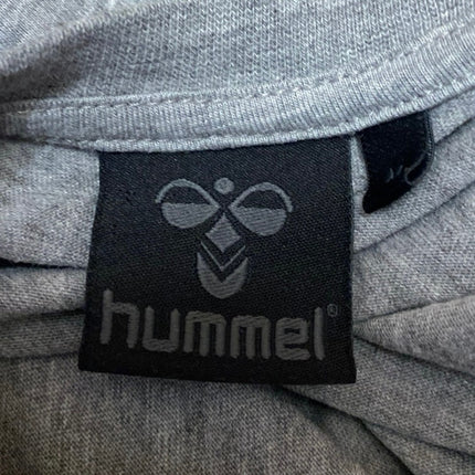 Hummel Men's Gray Crewneck Short Sleeve Casual Graphic Tee T shirt Top Size M