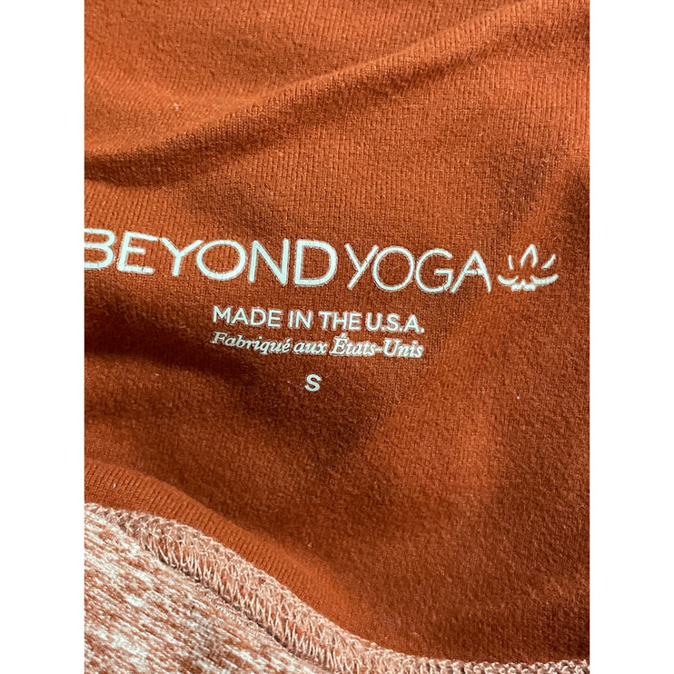 Beyond Yoga Women's Coral High Rise Yoga Workout Athletic Leggings Pants Size S