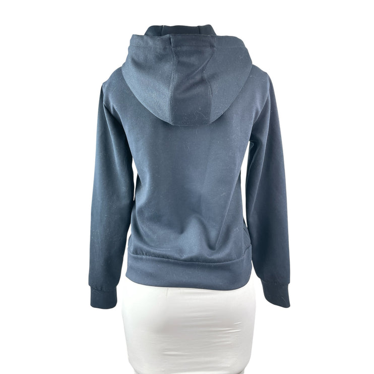 Armani Exchange Women's Navy Blue Full Zip Hoodie Hooded Sweatshirt Top Size S