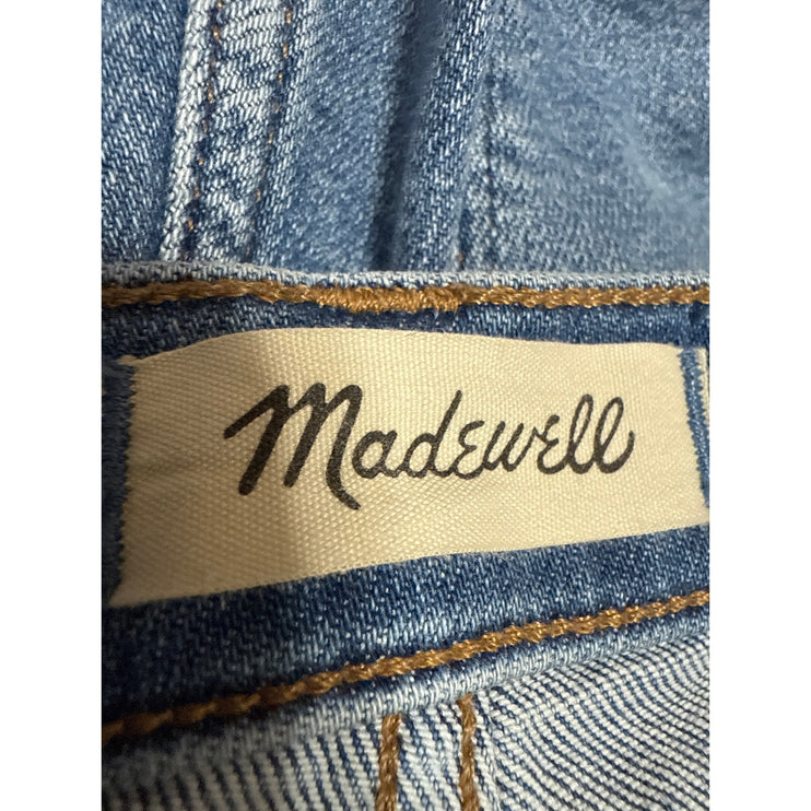 Madewell Cali Demi Boot Women's Blue High Rise Cropped Flared Denim Jeans Sz 27