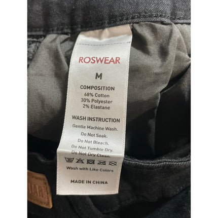 Roswear Women's Black High Waisted Slim Fit Flared Bootcut Denim Jeans Size M