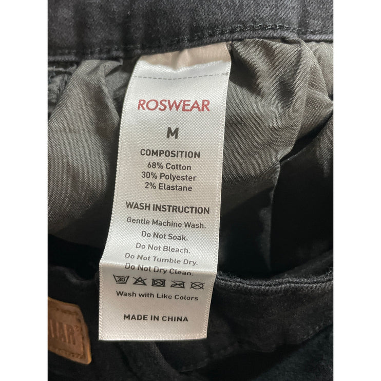 Roswear Women's Black High Waisted Slim Fit Flared Bootcut Denim Jeans Size M
