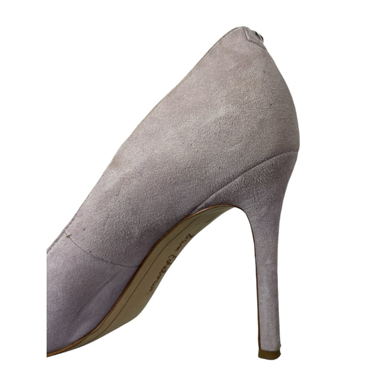 Sam Edelman Women's Brown Suede Slip On Pointed Toe Stiletto Heels Dress Shoes 7