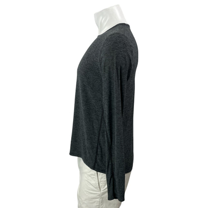 Outdoor Voices Men's Dark Gray Heather Long Sleeves Pullover Tee T-shirt Top S