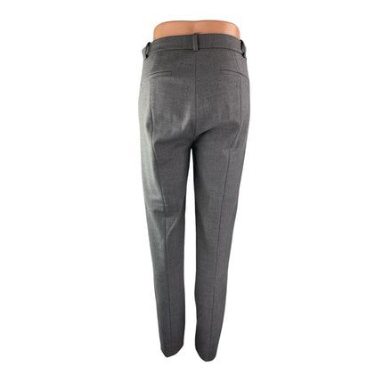 J.Crew Women's Gray High Waisted Straight Skinny Leg Trousers Dress Pants Size 2