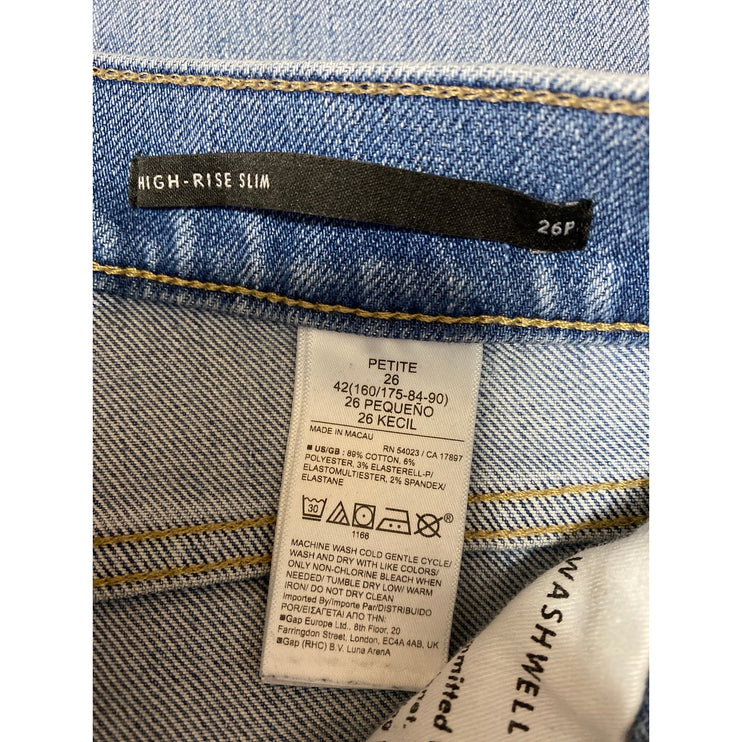Banana Republic Blue Light Wash High Rise Slim Skinny Denim Jeans Pants Size 26