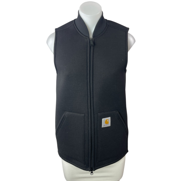 Carhartt Car-Lux Women's Dark Gray Fleece Full Zip Vest Coat Jacket Size XS