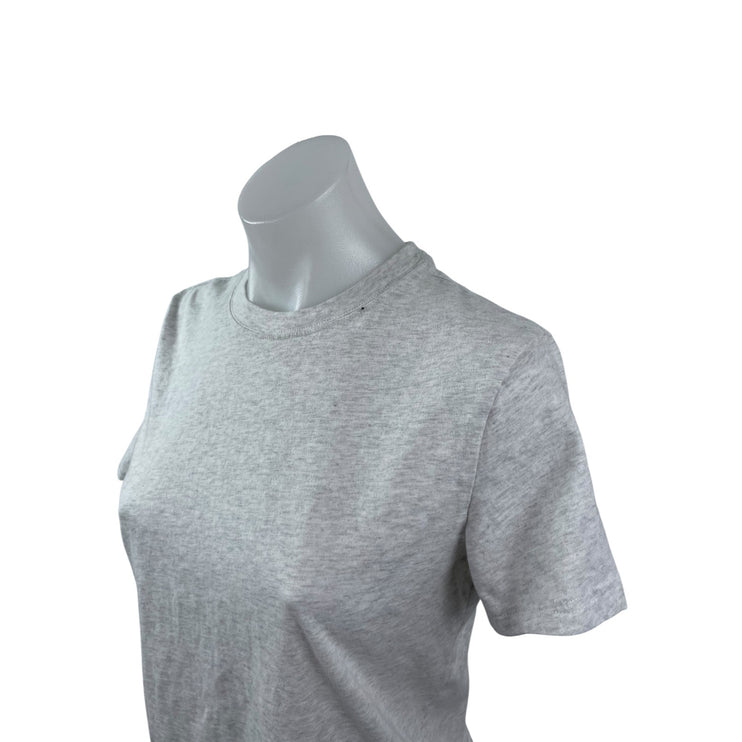 Aritzia TNA Soft Feels Gray Crew Neck Short Sleeve Crop Boxy Tee T-Shirt Top S